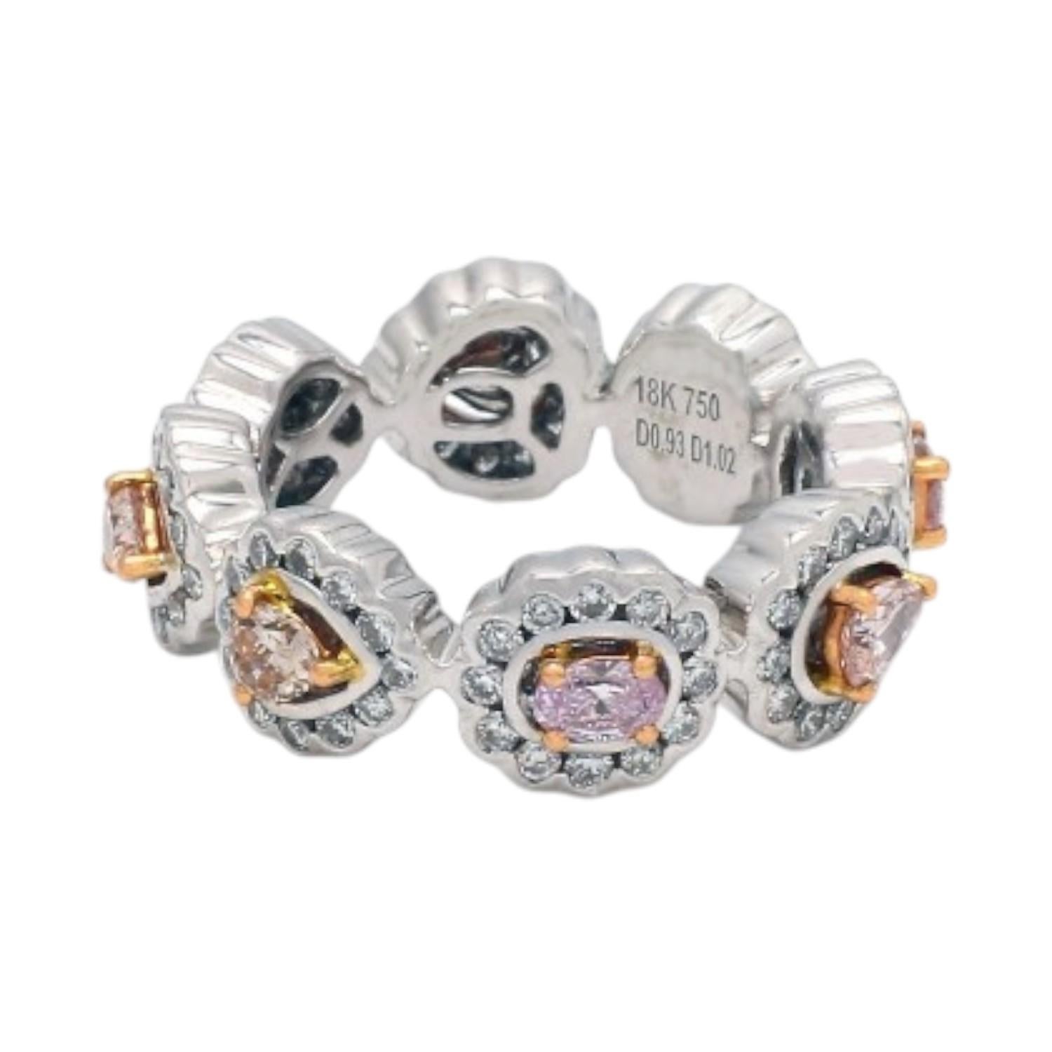 Donna Bracciale di diamanti con pietre taglio Fancy e pietre tonde a taglio brillante in vendita