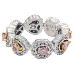 Diamond Bracelet with Fancy Cut and Round Brilliant Stones