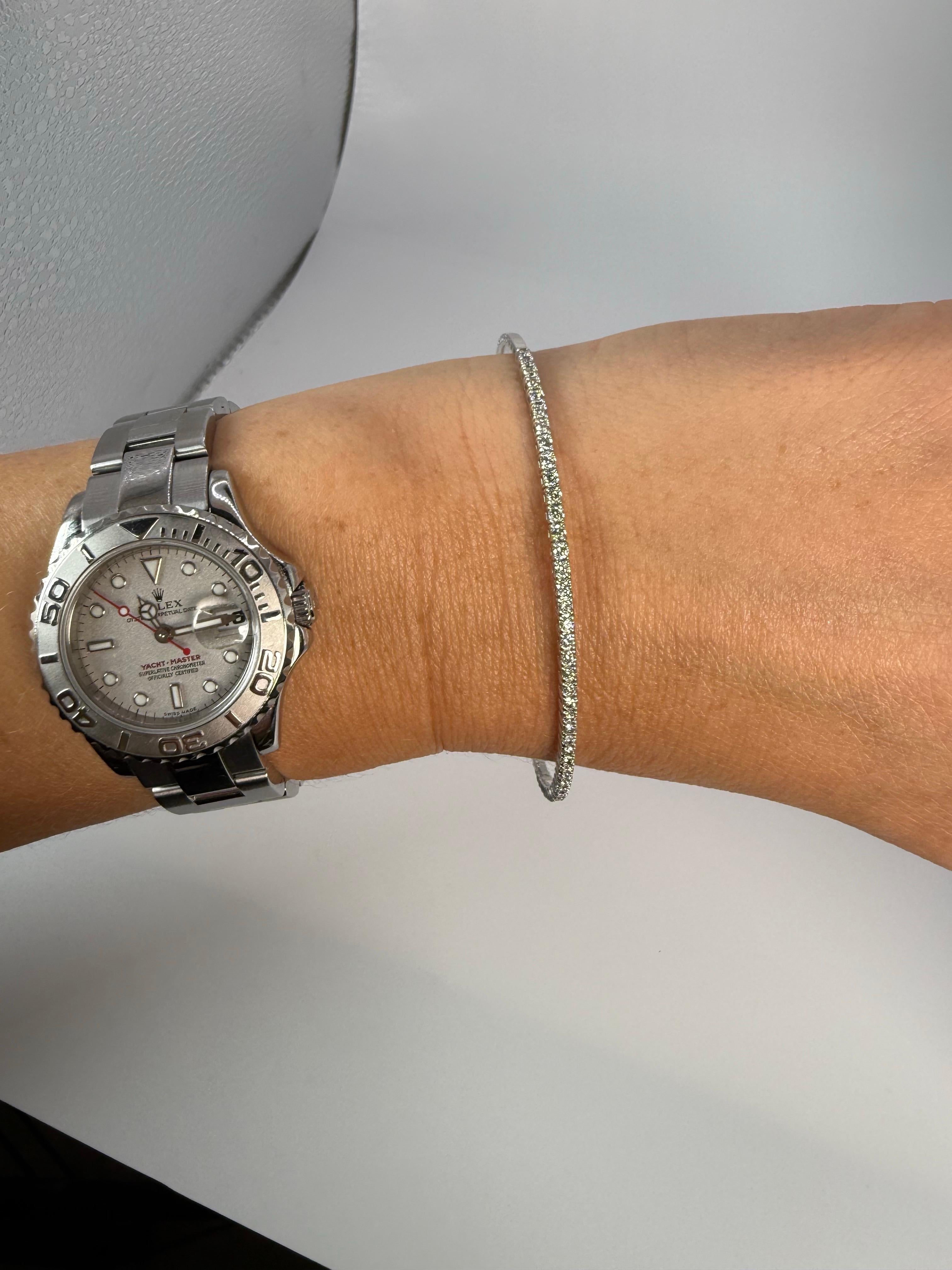 Pulsera brangle de diamantes 1,94ct 6 gramos diamantes VS en Nuevo estado para la venta en Jupiter, FL