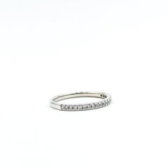 Diamond Bridal Band in 14k White Gold