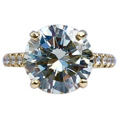 Brilliant 3.58ct Diamond Engagement Ring at 1stdibs
