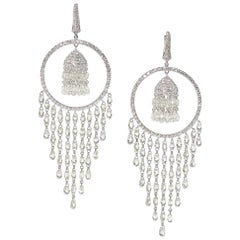 Boucles d'oreilles Briolette en diamant