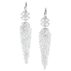 Diamond, Pearl and Antique Chandelier Earrings - 1,824 For Sale at 1stDibs