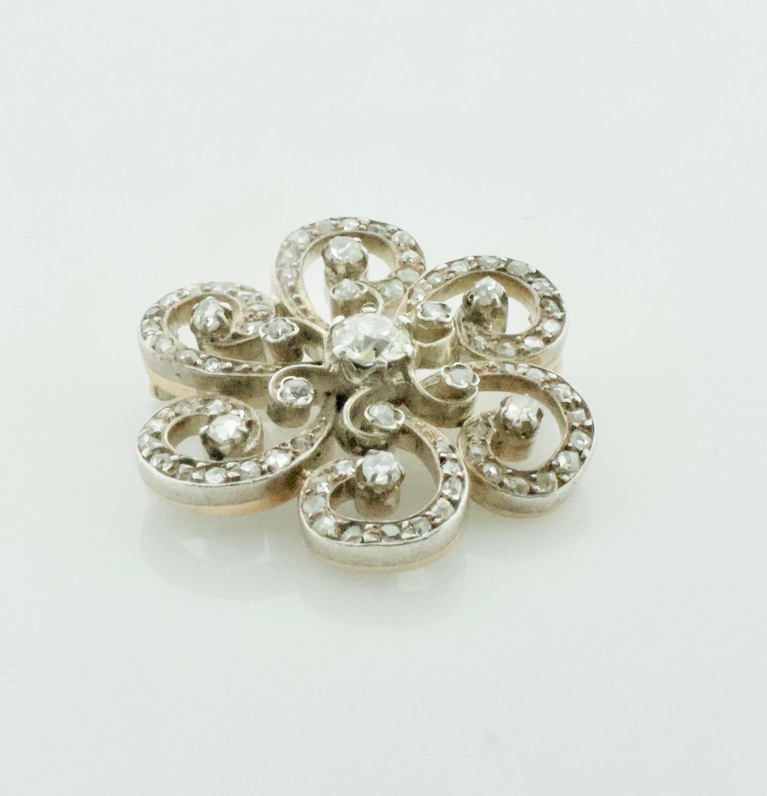 men's diamond brooch