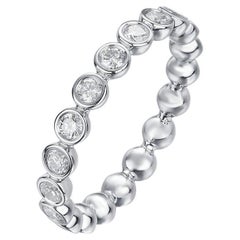 Diamond Bubble 18K White Gold Eternity Ring
