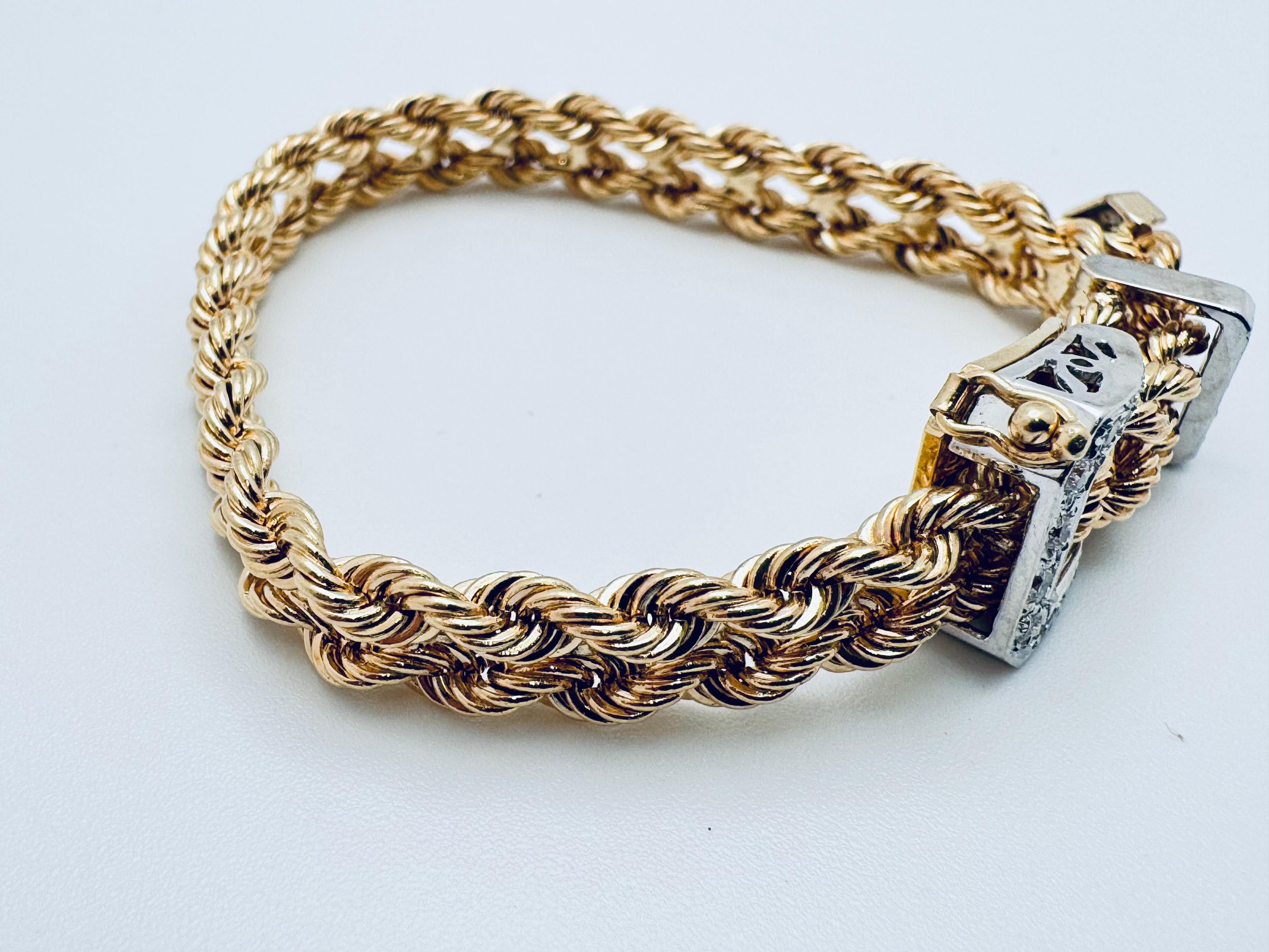 Femenino o masculino Pulsera de cinturón con hebilla de diamantes en venta