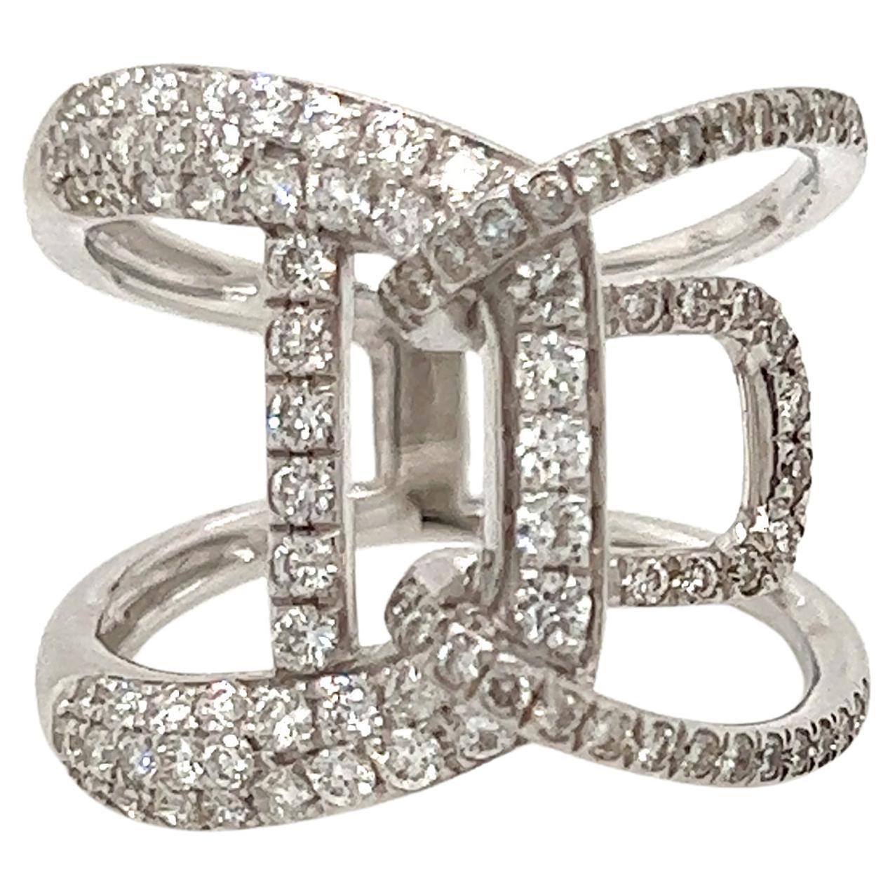 Vergano Turquoise Diamond Statement Ring at 1stDibs