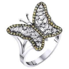 Diamant-Schmetterling 0,48ct Ring