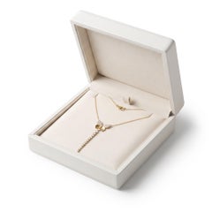 0.12ctw Diamond Butterfly 14K Yellow Gold Lariat Necklace