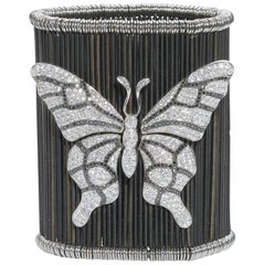 Bracciale con farfalla e coccinella di diamanti, 9,00 carati