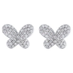 Diamond Butterfly Earrings 0.22 cts.