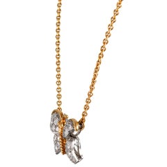 Diamond Butterfly Necklace, Signed Van Cleef & Arpels