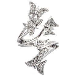 Diamond Butterfly Ring