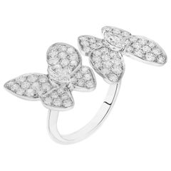 Schmetterlingsring aus 18 Karat Weißgold mit Diamanten