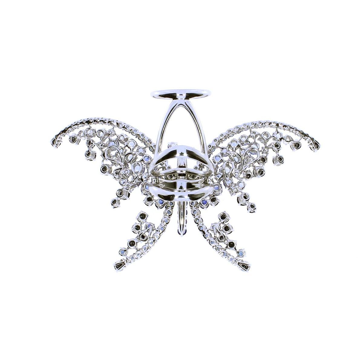 Bague papillon en diamant, saphir et diamant Neuf - En vente à Geneva, CH