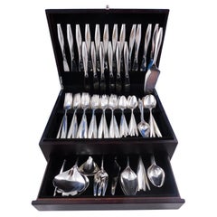 Diamond by Reed and Barton Sterling Silver Flatware Set for 18 Service 101 pcs