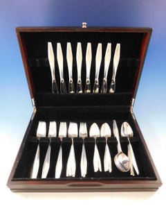 Diamond by Reed & Barton Sterling Silver Flatware Set for 8 Service 40 Pc Ponti