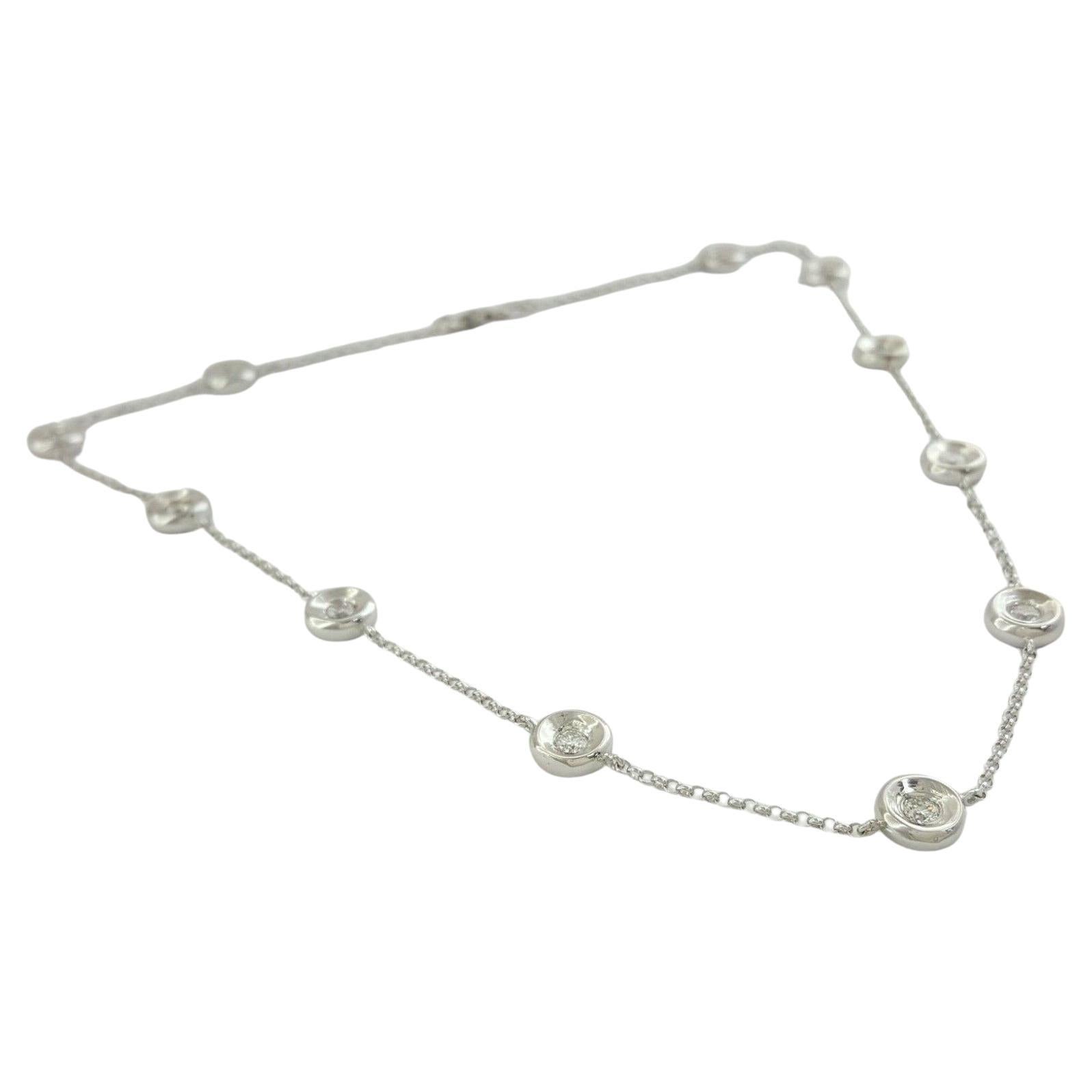 Taille ronde Collier Diamond By The Yard 1,40 carat en vente