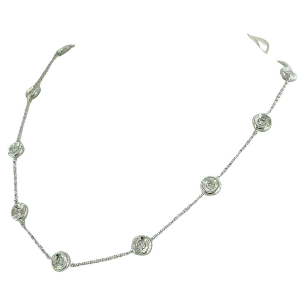 Diamond By The Yard 1.40 Carat Necklace For Sale