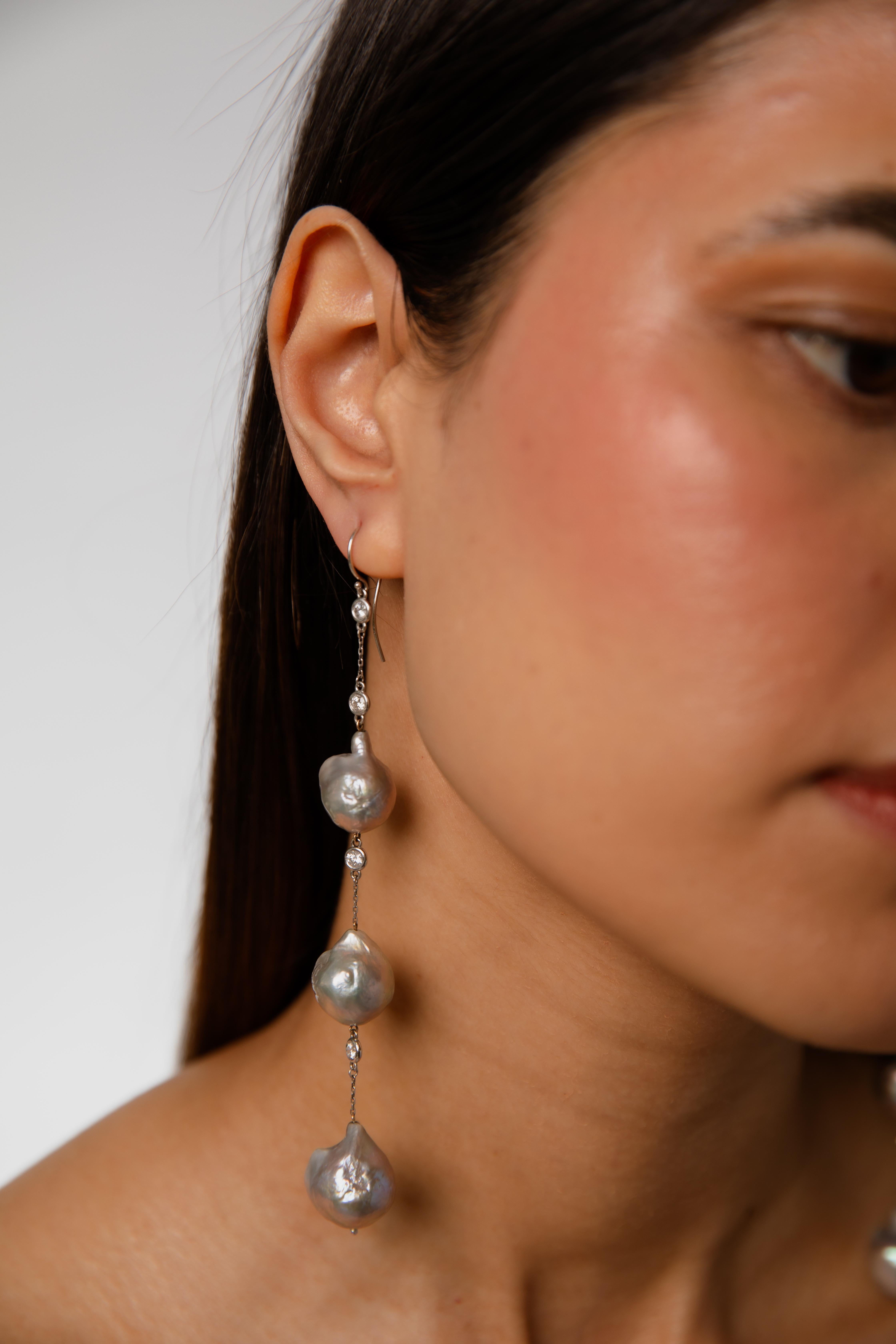 Orecchino con diamante da un metro - Reimagined in vendita 7