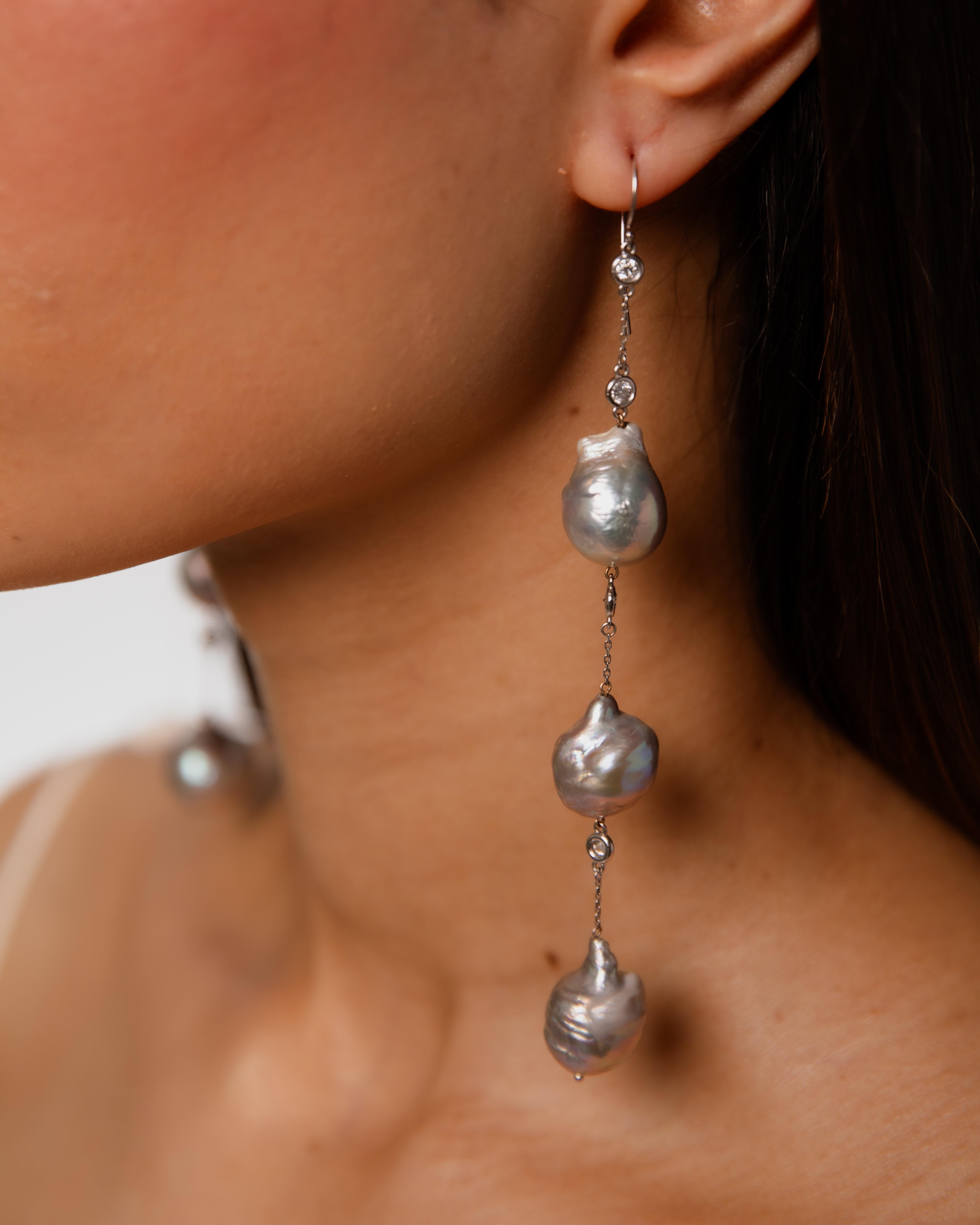 Orecchino con diamante da un metro - Reimagined in vendita 1
