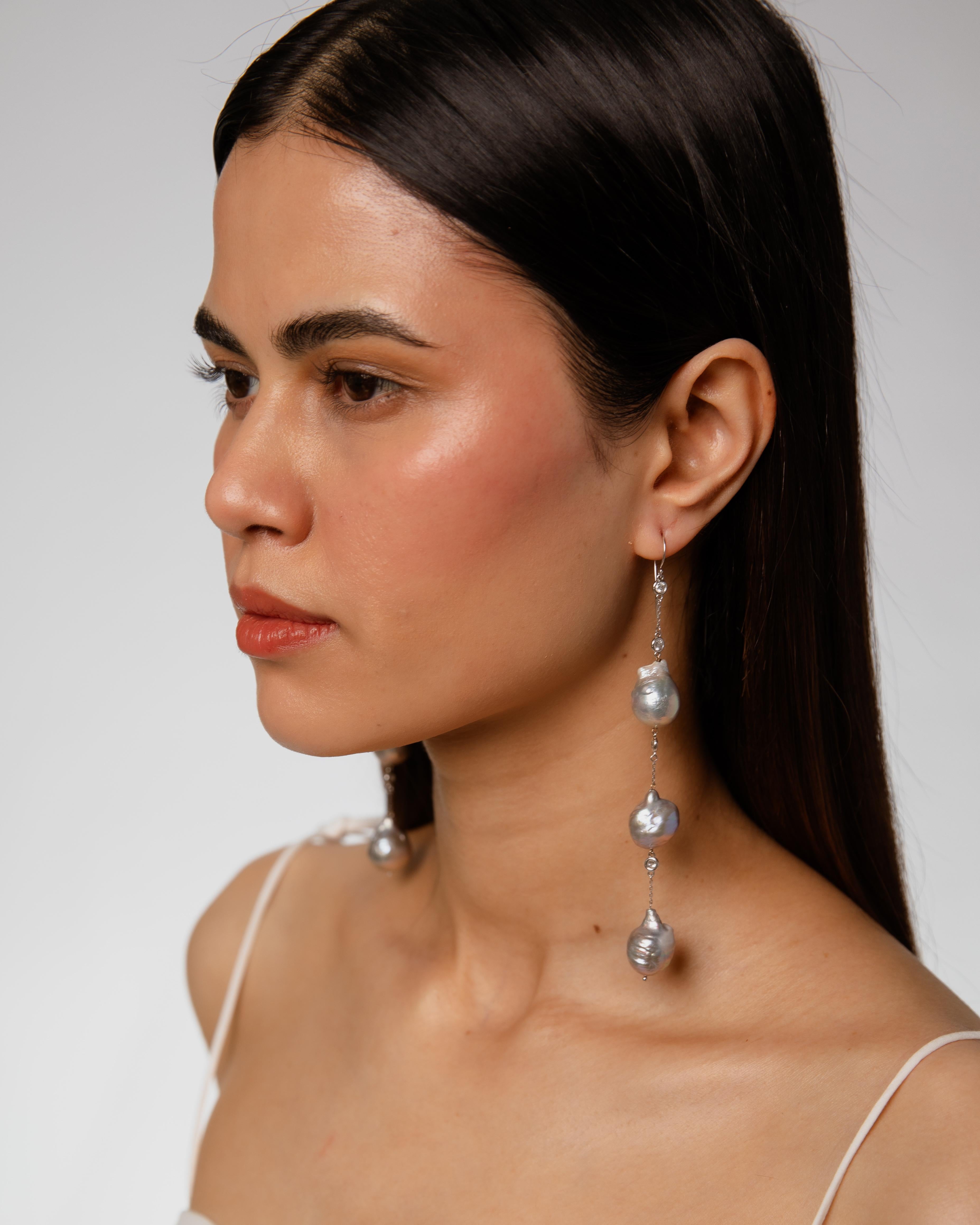 Orecchino con diamante da un metro - Reimagined in vendita 2