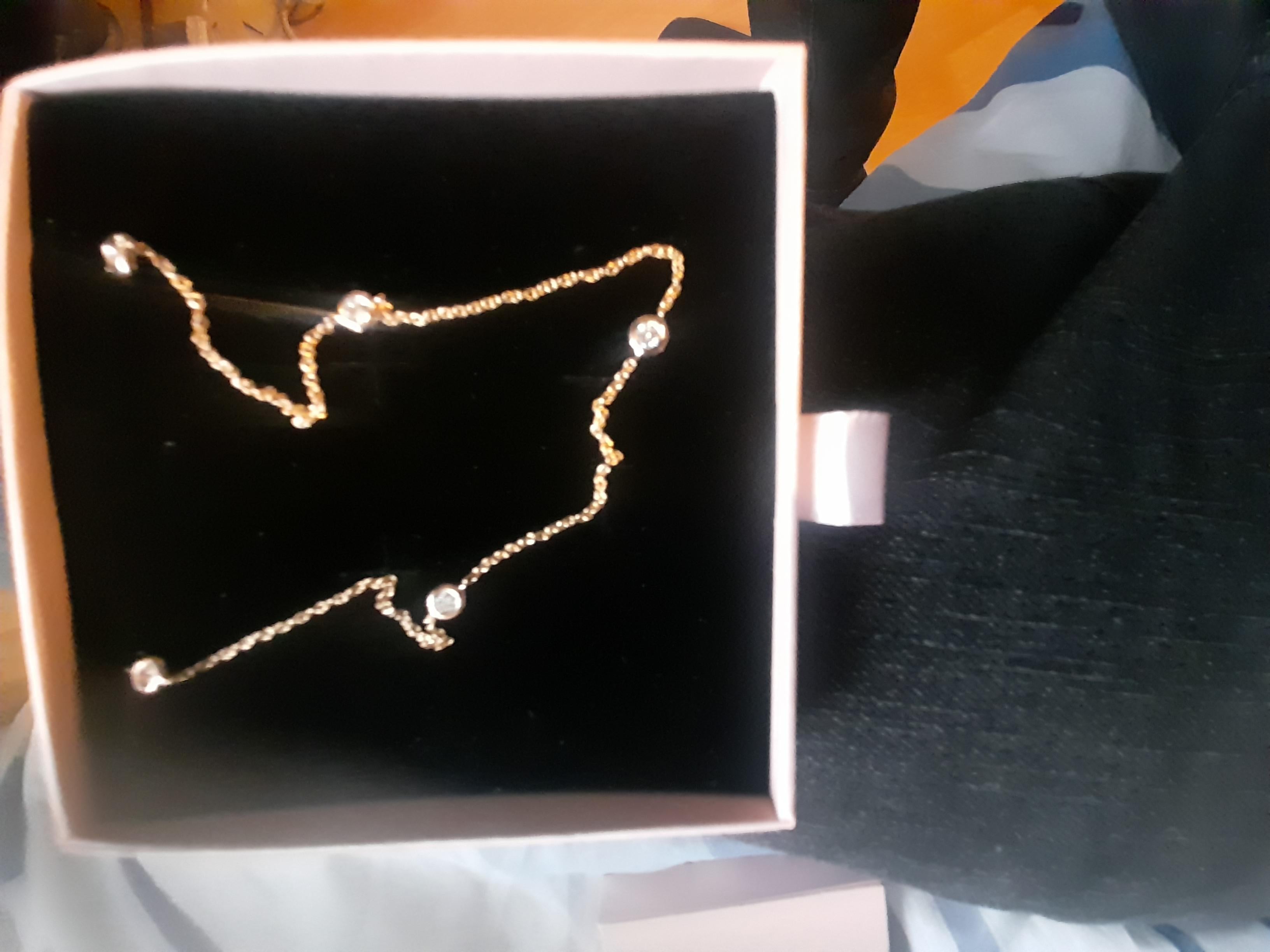Diamond by the yard necklace  In New Condition In Dublin, IE