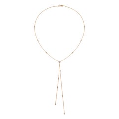 Diamond by the Yard Necklace in 14 Karat Rose Gold