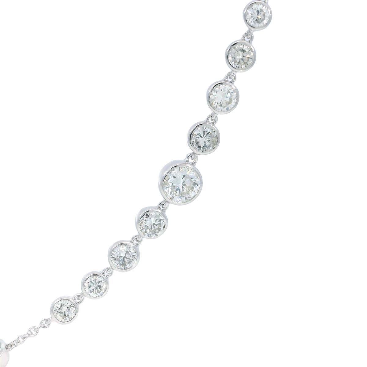 De las mujeres Collar de Diamantes Moderno de Oro Blanco de 18K ~27.69ctw Diamantes 32