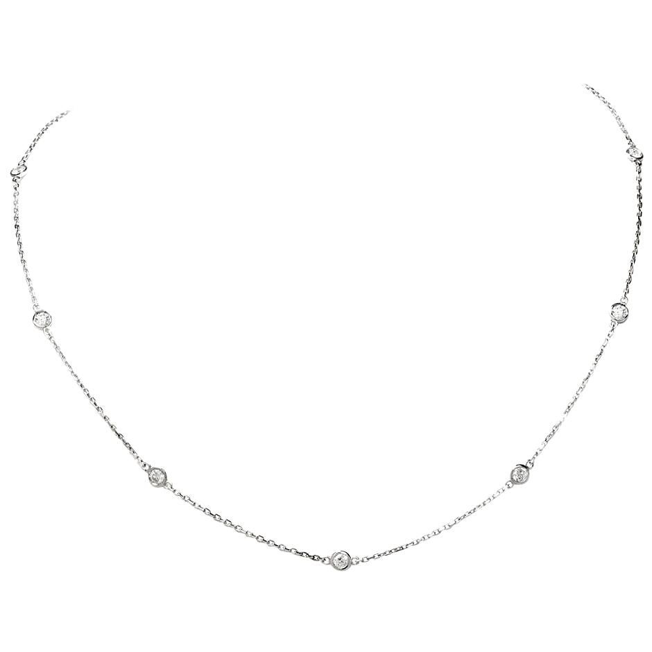 Diamond by Yard White Gold Diamond Necklace Chain