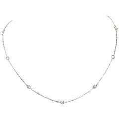 Diamond by Yard White Gold Diamond Necklace Chain
