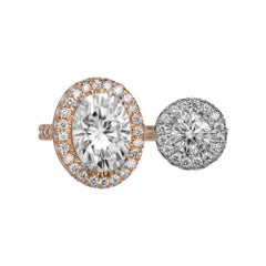 Diamond Bypass Cocktail Ring