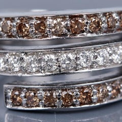 Cocktailring „Diamond Bypass“ aus 18-karätigem Weißgold