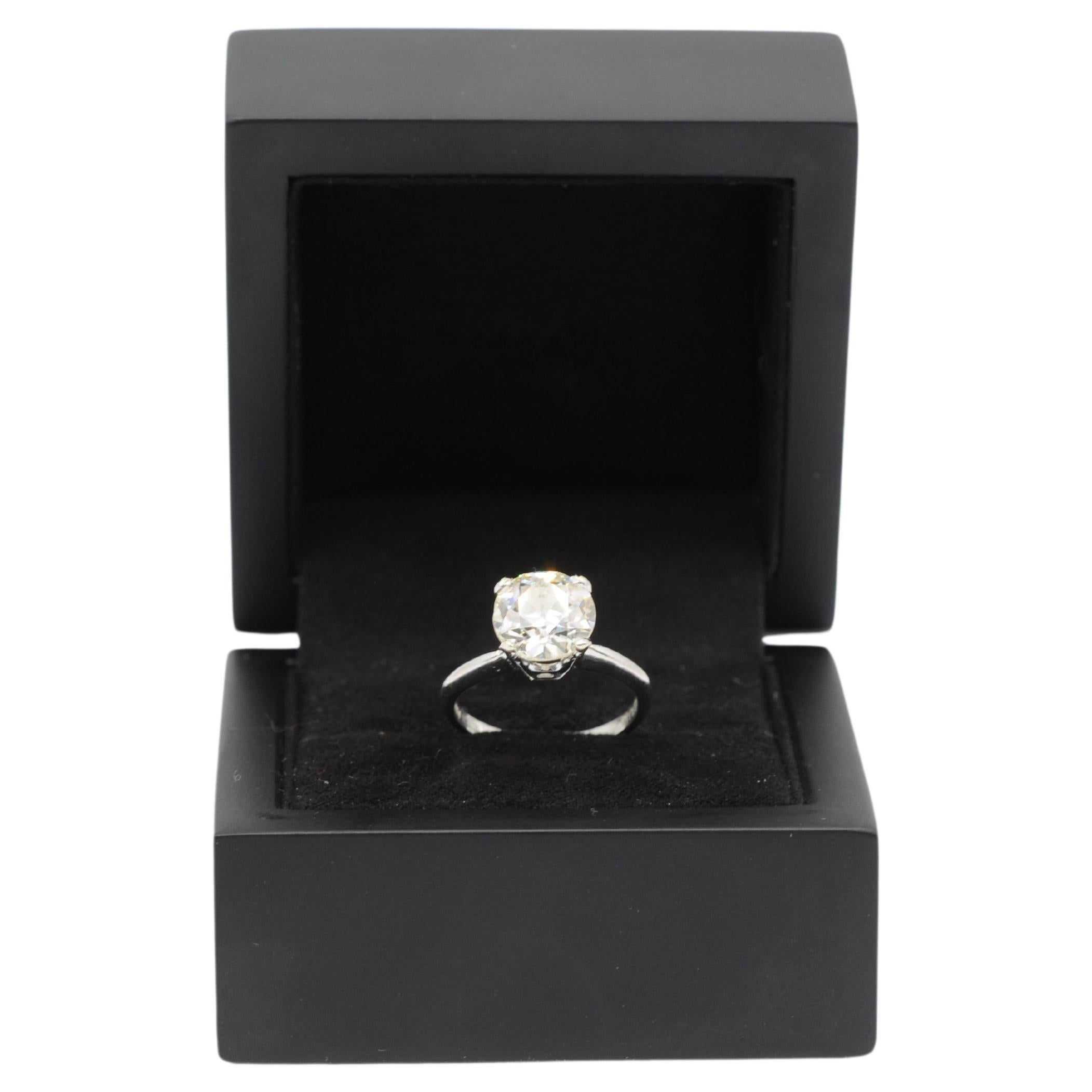 Diamond ca. 2.4ct solitaire ring For Sale 4