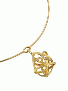 Diamond Cage Necklace by Taline Temizian