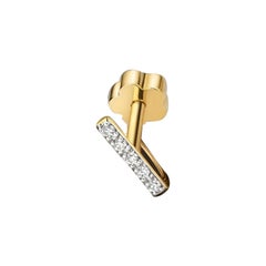 DIAMOND CARTILAGE Eternity BAR STUD IN 9CT GOLD