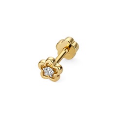 DIAMOND CARTILAGE FLOWER STUD IN 9CT Gold