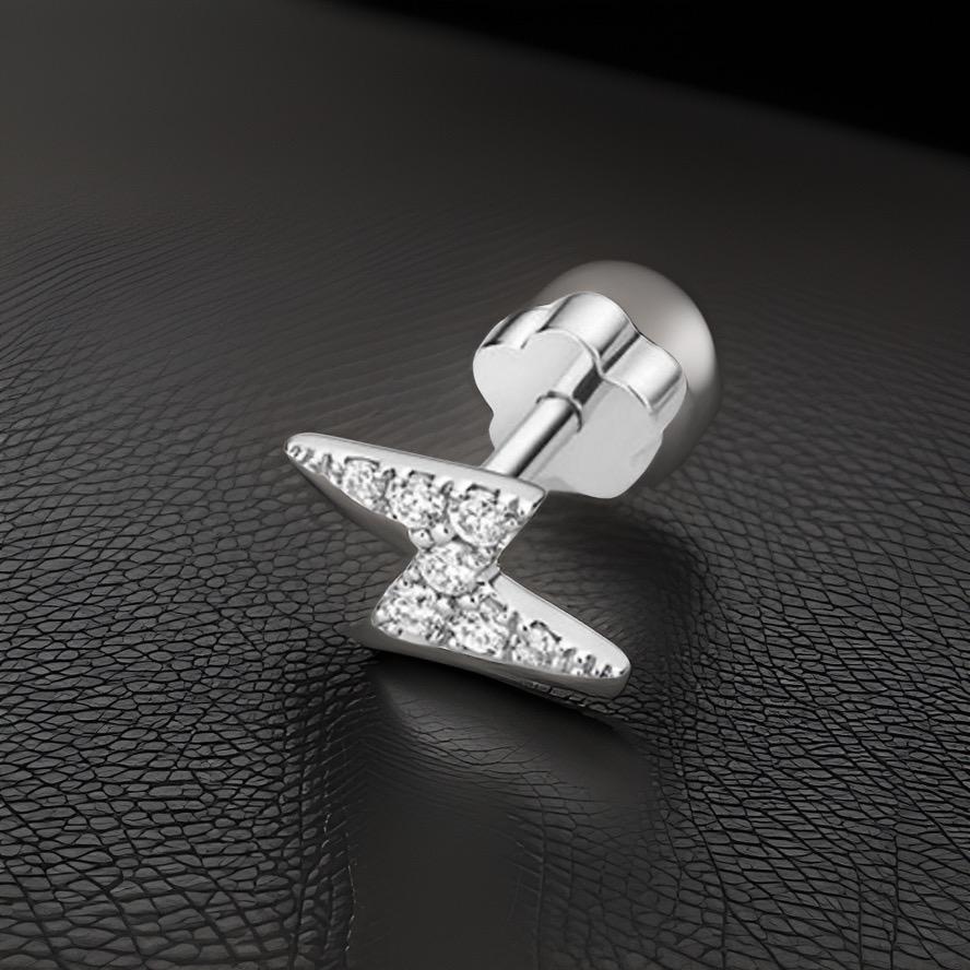 DIAMANTE CARTILATO IN ORO BIANCO 9CT - BOLLINO DI ALLEGGERIMENTO In condizioni Nuovo in vendita a Ilford, GB
