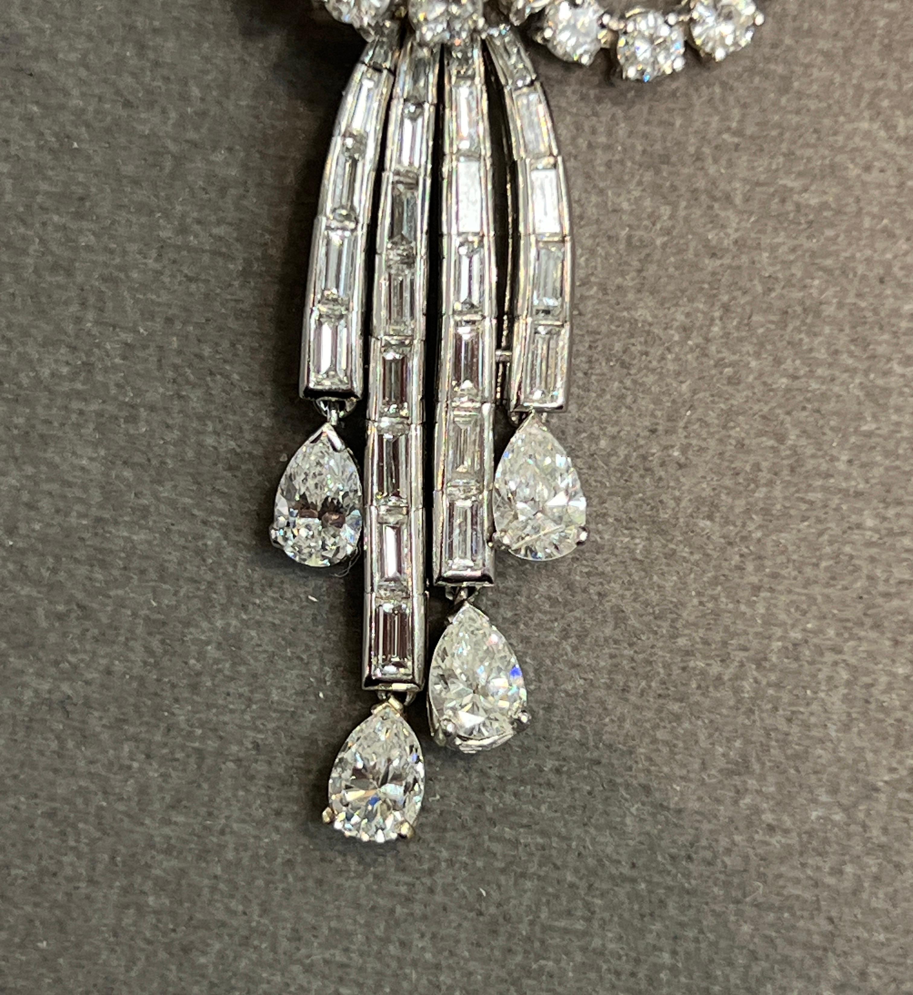 Diamond Cascade Brooch - image 9