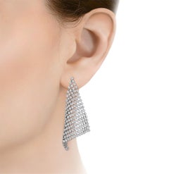 Diamond Cascade Earrings, 4.71 Carats