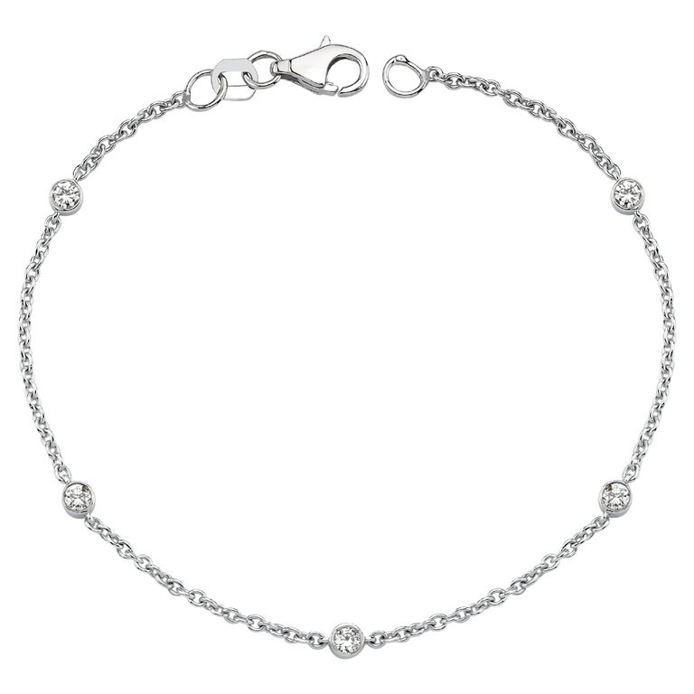 Diamond Chain Bracelet For Sale at 1stDibs