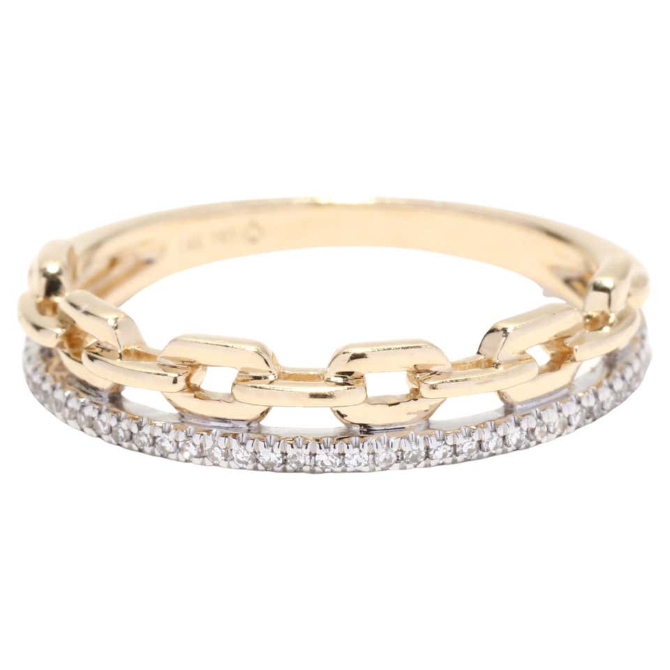Chanel Iolite Chain Link Yellow Gold Ring For Sale at 1stDibs | chanel ...