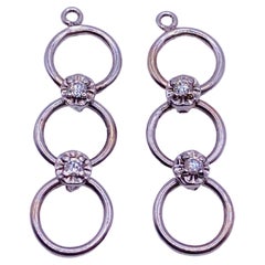 Diamond Chain Mail Earring Jackets