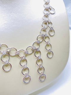 Diamond Chain Mail Necklace