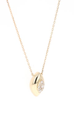 Diamantkette Halskette 14 Karat Gelbgold