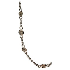 Diamond Chain necklace 14kt gold yard