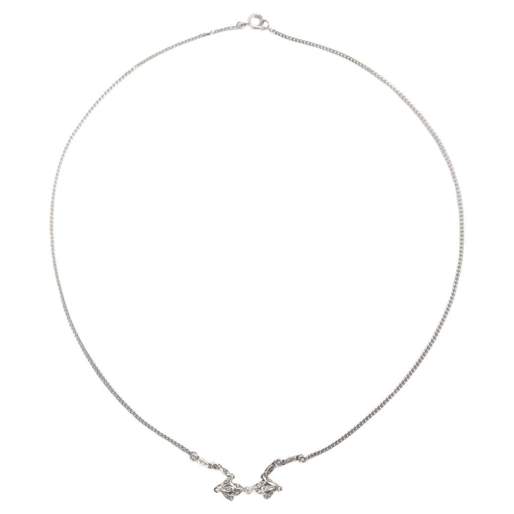 Diamond Chain Necklace For Sale