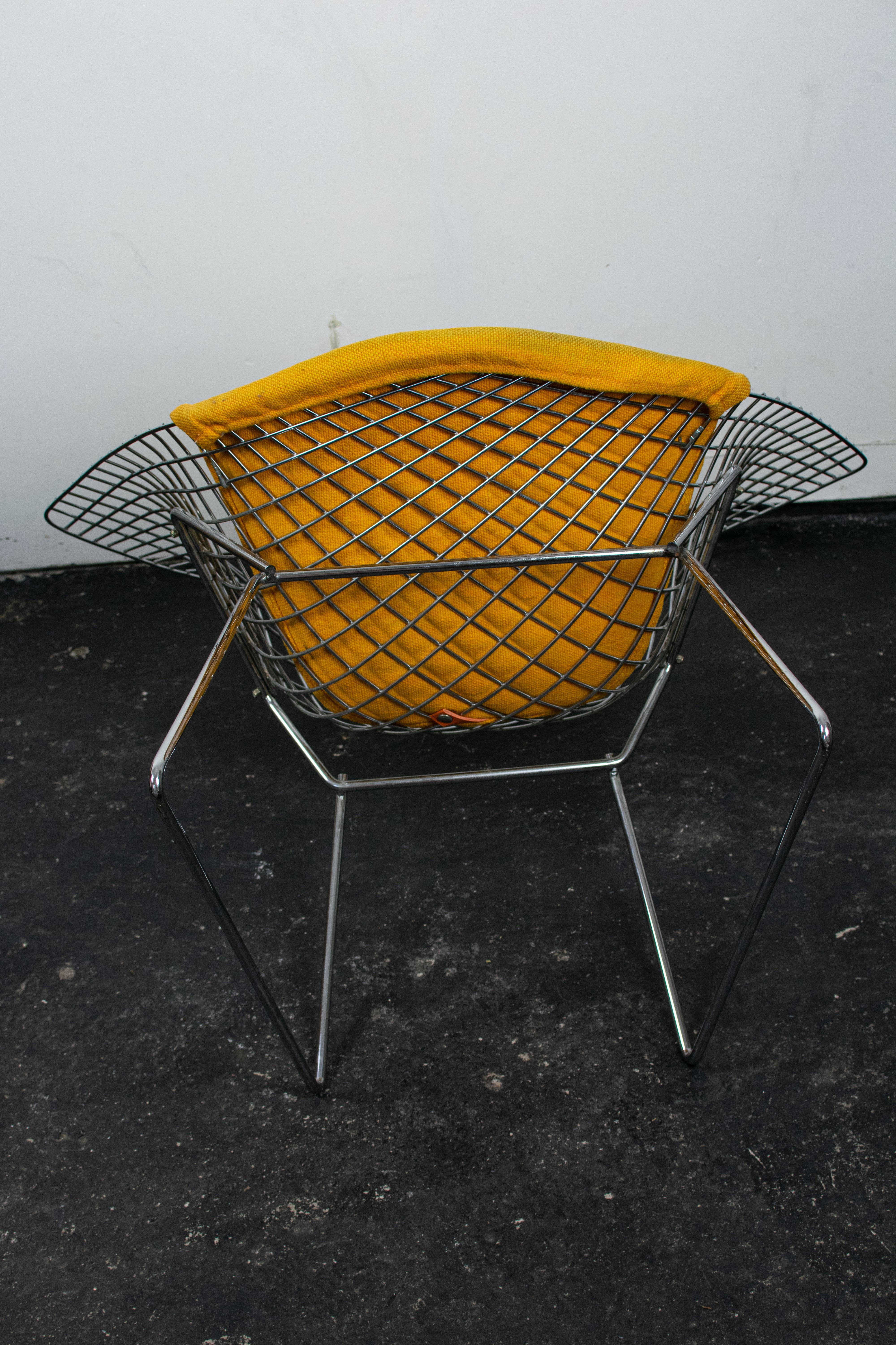 Chrome Diamond Chair by Harry Bertoia for Knoll