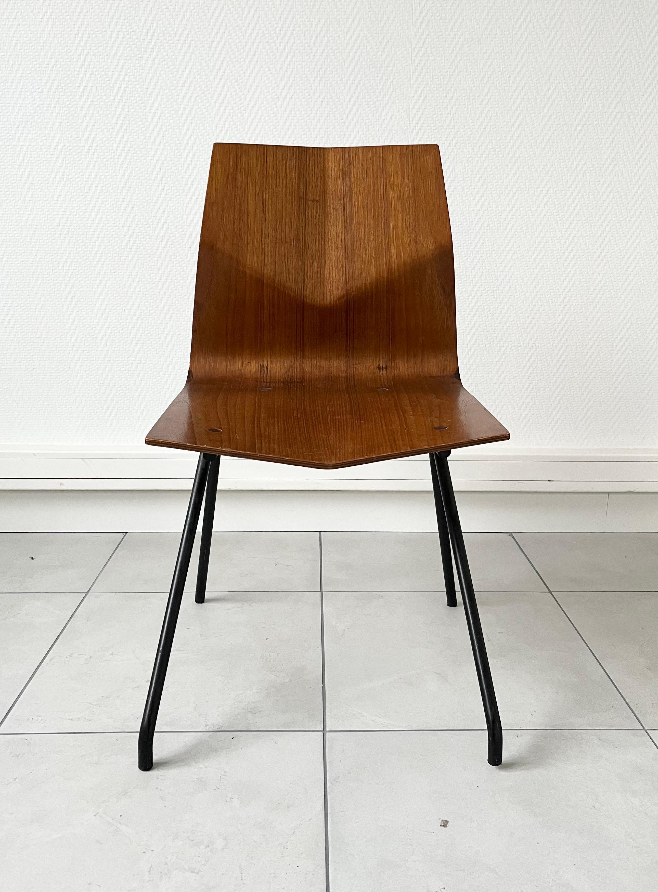 French Diamond chair by René-Jean Caillette For Sale