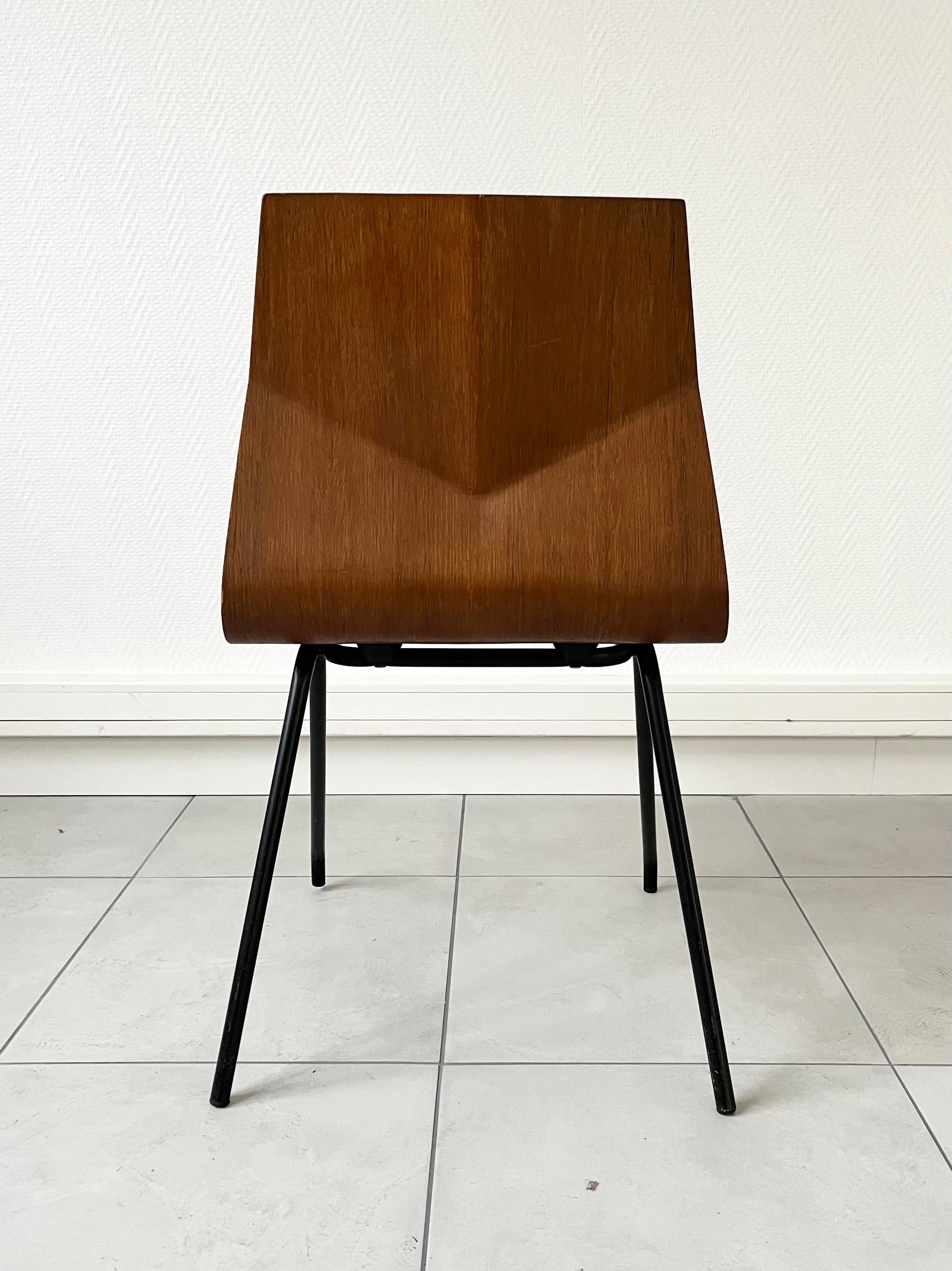 Lacquered Diamond chair by René-Jean Caillette For Sale